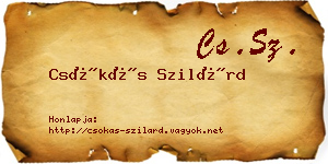 Csókás Szilárd névjegykártya